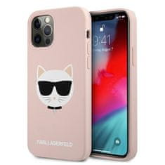 Karl Lagerfeld Karl Lagerfeld Choupette Head Silikon - ohišje za iPhone 12 / iPhone 12 Pro (roza)