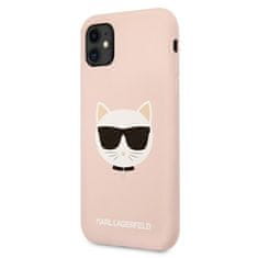 Karl Lagerfeld Karl Lagerfeld Choupette Head Silikon - ohišje za iPhone 11 (roza)