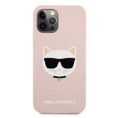 Karl Lagerfeld Karl Lagerfeld Choupette Head Silikon - ohišje za iPhone 12 / iPhone 12 Pro (roza)