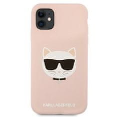 Karl Lagerfeld Karl Lagerfeld Choupette Head Silikon - ohišje za iPhone 11 (roza)