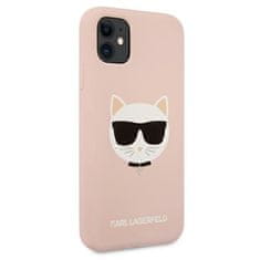 Karl Lagerfeld Karl Lagerfeld Choupette Head Silikon - ohišje za iPhone 11 (roza)