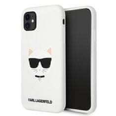 Karl Lagerfeld Karl Lagerfeld Choupette Head Silikon - ohišje za iPhone 11 (belo)