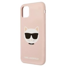 Karl Lagerfeld Karl Lagerfeld Choupette Head Silikon - ohišje za iPhone 11 (roza)