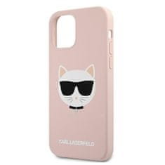 Karl Lagerfeld Karl Lagerfeld Choupette Head Silikon - ohišje za iPhone 12 / iPhone 12 Pro (roza)