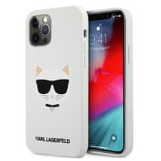 Karl Lagerfeld Karl Lagerfeld Choupette Head Silikon - Ohišje za iPhone 12 Pro Max (belo)