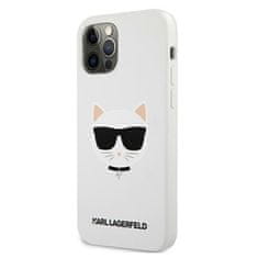 Karl Lagerfeld Karl Lagerfeld Choupette Head Silikon - Ohišje za iPhone 12 Pro Max (belo)