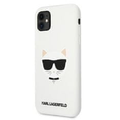 Karl Lagerfeld Karl Lagerfeld Choupette Head Silikon - ohišje za iPhone 11 (belo)