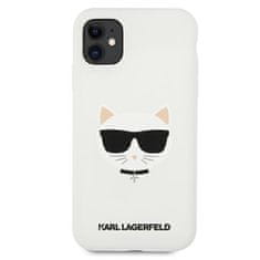 Karl Lagerfeld Karl Lagerfeld Choupette Head Silikon - ohišje za iPhone 11 (belo)