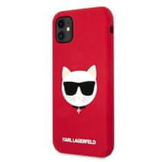 Karl Lagerfeld Karl Lagerfeld Choupette Head Silikon - ohišje za iPhone 11 (rdeče)