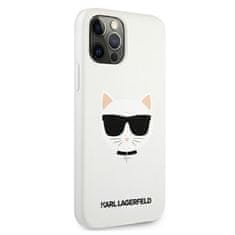 Karl Lagerfeld Karl Lagerfeld Choupette Head Silikon - Ohišje za iPhone 12 Pro Max (belo)