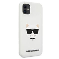 Karl Lagerfeld Karl Lagerfeld Choupette Head Silikon - ohišje za iPhone 11 (belo)