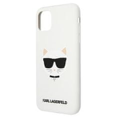 Karl Lagerfeld Karl Lagerfeld Choupette Head Silikon - ohišje za iPhone 11 (belo)