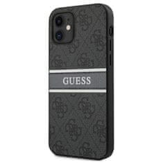 Guess Guess 4G Printed Stripe - etui za iPhone 12 mini (siv)