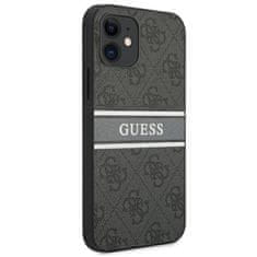 Guess Guess 4G Printed Stripe - etui za iPhone 12 mini (siv)