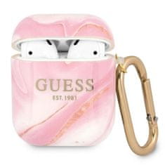 Guess Guess Marble Est. - Ovitek za Airpods (roza)