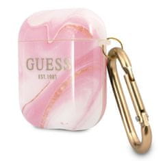 Guess Guess Marble Est. - Ovitek za Airpods (roza)