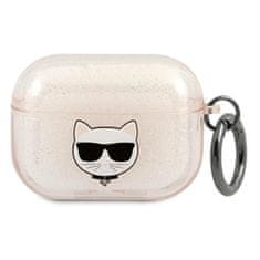 Karl Lagerfeld Karl Lagerfeld Choupette Head Glitter - etui za Airpods Pro (zlato)