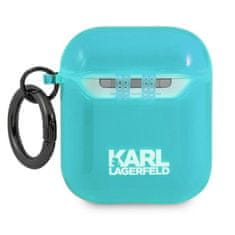 Karl Lagerfeld Karl Lagerfeld Choupette Head - etui za Airpods (fluo modra)