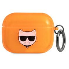 Karl Lagerfeld Karl Lagerfeld Choupette Head - Ovitek za Airpods Pro (fluo oranžna)