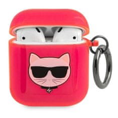 Karl Lagerfeld Karl Lagerfeld Choupette Head - etui za Airpods (fluo roza)