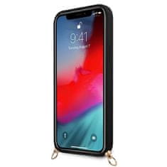 Guess Verižica z velikim logotipom Guess 4G - Ohišje za iPhone 12 / iPhone 12 Pro (črno)