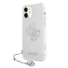 Guess Guess 4G Big Logo Charm - Ohišje za iPhone 11 (srebrni obeski)