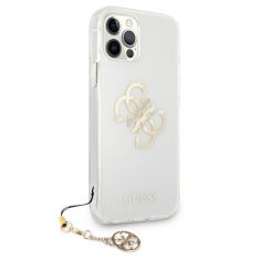 Guess Guess 4G Big Logo Charm - Ohišje za iPhone 12 Pro Max (zlati okraski)