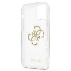 Guess Guess 4G Big Logo Charm - Ohišje za iPhone 12 / iPhone 12 Pro (zlati okraski)