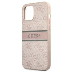 Guess Guess 4G Printed Stripe - Ohišje za iPhone 12 / iPhone 12 Pro (roza)