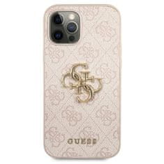 Guess Guess 4G Big Metal Logo - Ohišje za iPhone 12 Pro Max (roza)