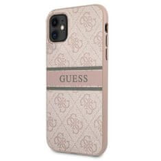 Guess Guess 4G Printed Stripe - Ohišje za iPhone 11 (roza)