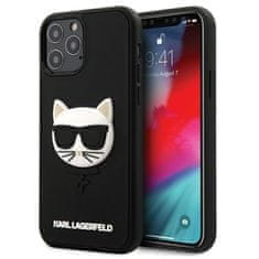 Karl Lagerfeld Karl Lagerfeld Choupette Head 3D Rubber - Ohišje za iPhone 12 Pro Max (črno)