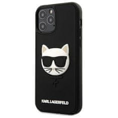 Karl Lagerfeld Karl Lagerfeld Choupette Head 3D Rubber - Ohišje za iPhone 12 Pro Max (črno)