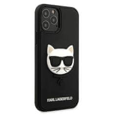 Karl Lagerfeld Karl Lagerfeld Choupette Head 3D Rubber - Ohišje za iPhone 12 Pro Max (črno)