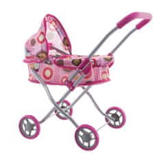 Euro Baby Voziček za lutke 9325d m1308 roza