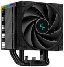 DEEPCOOL hladilnik AK500 Digital / 120mm ventilator / 5x toplotne cevi / PWM / za Intel in AMD / RGB / črna