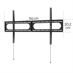 Hama Stenski nosilec za TV do 120", 1100x600, fiksni, 100 kg