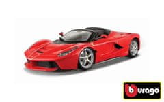 Burago B 1:24 Ferrari La Ferrari Aperta Rdeča