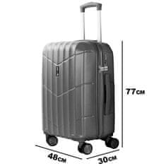 Aga Travel Potovalni kovček 77x48x30 cm MR4669 Siv