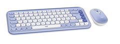 Logitech POP Icon Combo komplet tipkovnice in miške, Bluetooth, vijolični (920-013078)