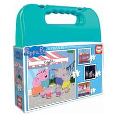 Educa Komplet 4 puzzle sestavljank Educa Peppa Pig Progressive (6-9-12-16 pcs)