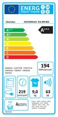 Electrolux EW7D394UCE sušilni stroj, 9 kg