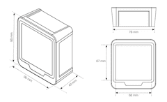 Omnyx Pametni merilnik kakovosti zraka WiFi s podporo Tuya - PM2,5, CO2, C6H6, PM10