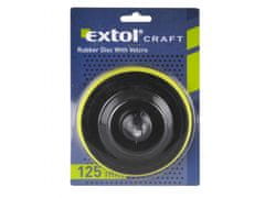 Extol Craft Nosilec brusnih odrezkov, v vrtalnik - ježevi trakovi, O 125mm, pecelj 8mm