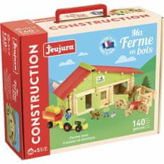 Jeujura Super junaki Jeujura Wooden Farm 140 Kosi Playset