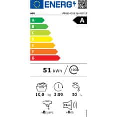 AEG Pralni stroj AEG LFR6114O2B Bela 10 kg 1400 rpm 60 cm