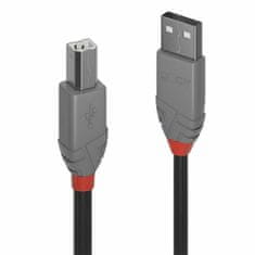 Lindy Kabel USB A v USB B LINDY 36674 3 m Siva