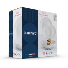 Luminarc Set Posode Luminarc Zelie Bela Steklo 18 Kosi