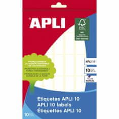 Apli Samolepilne etikete Apli APLI 10 Bela Papir 10 Listi 12 x 30 mm (10 kosov)