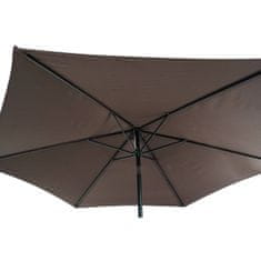 DKD Home Decor Umbrelă de soare DKD Home Decor Črna Rjava Jeklo 300 x 300 x 250 cm